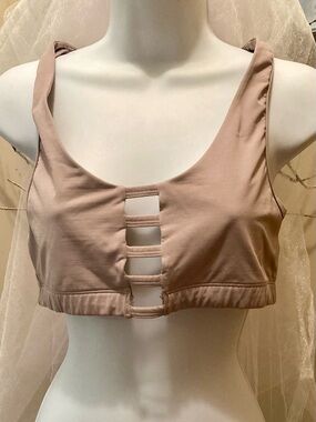 PINK Victoria's Secret Mauve Scoop Bralette with Ladder Cutouts